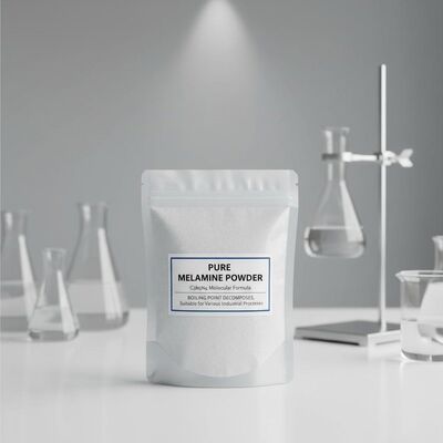 उबलने का बिंदु विघटित शुद्ध मेलामाइन पाउडर C3H6N6 आणविक सूत्र विभिन्न औद्योगिक प्रक्रियाओं के लिए उपयुक्त रासायनिक यौगिक
