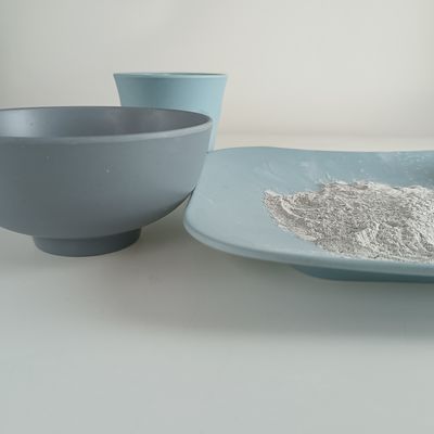 C3H6N6 मेलामाइन ग्लेज़िंग पाउडर 1.661 घनत्व 99.8% शुद्धता खाद्य स्पर्श सुरक्षित