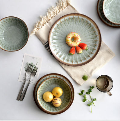 पार्टी प्लेट और कटोरे 12pc मेलामाइन डिनरवेयर सेट आईएसओ