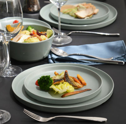 अविनाशी मेलामाइन टेबलवेयर सेट डिशवॉशर सुरक्षित बीपीए मुक्त सेज