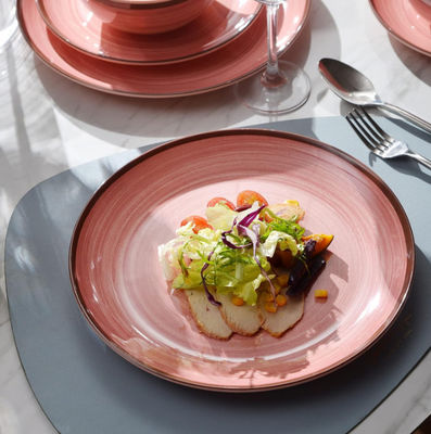 12 पीसी मेलामाइन डिनरवेयर सेट 4 के लिए प्लेट और कटोरे