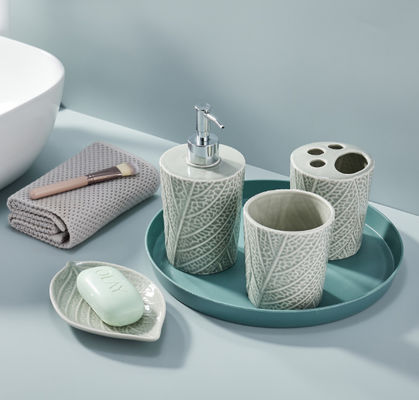 टूथब्रश धारक, सिरेमिक बाथरूम सामान सेट, धन्यवाद दिवस उपहार, बाथरूम सजावट, साबुन डिस्पेंसर बाथरूम, हाथ पी