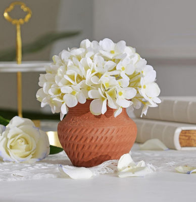 कोई माइक्रोवेव सुरक्षित रस्टिक सिरेमिक फूलदान सीसा मुक्त