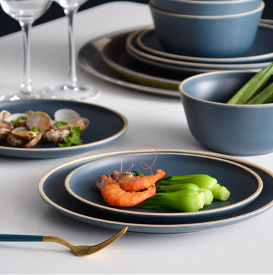 गुफेथ 12 पीसी मेलामाइन आउटडोर प्लेट्स सेट आधुनिक