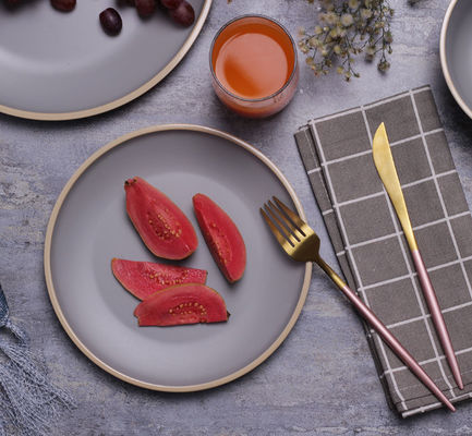 गर्मी प्रतिरोधी मेलामाइन रात्रिभोज प्लेट सेट Gufaith 12 पीसी