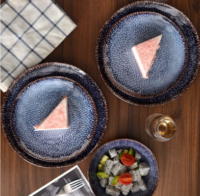 गोल मेलामाइन टेबलवेयर सेट BPA मुक्त चिप प्रतिरोधी टिकाऊ