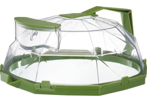 ठीक ठीक माइक्रोवेव स्पैटर कवर खाद्य रसोई गैजेट्स 10 इंच के साथ हैंडल