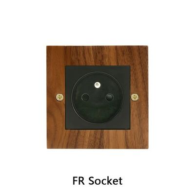 सुविधाजनक वाईफाई मॉड्यूल ठोस लकड़ी प्रकाश स्विच पैनल 10A 16A 110v-250v 86*86mm